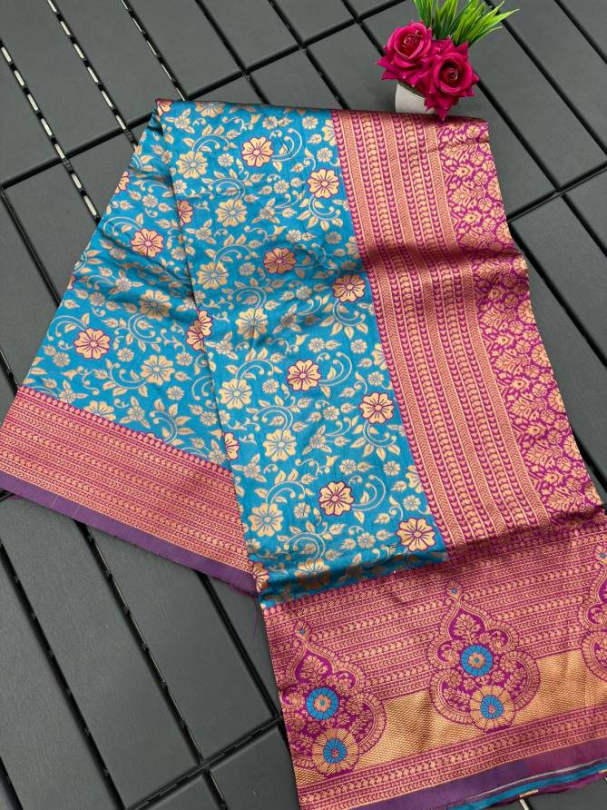 Minral Lichi Silk Printed Non Catalog Sarees